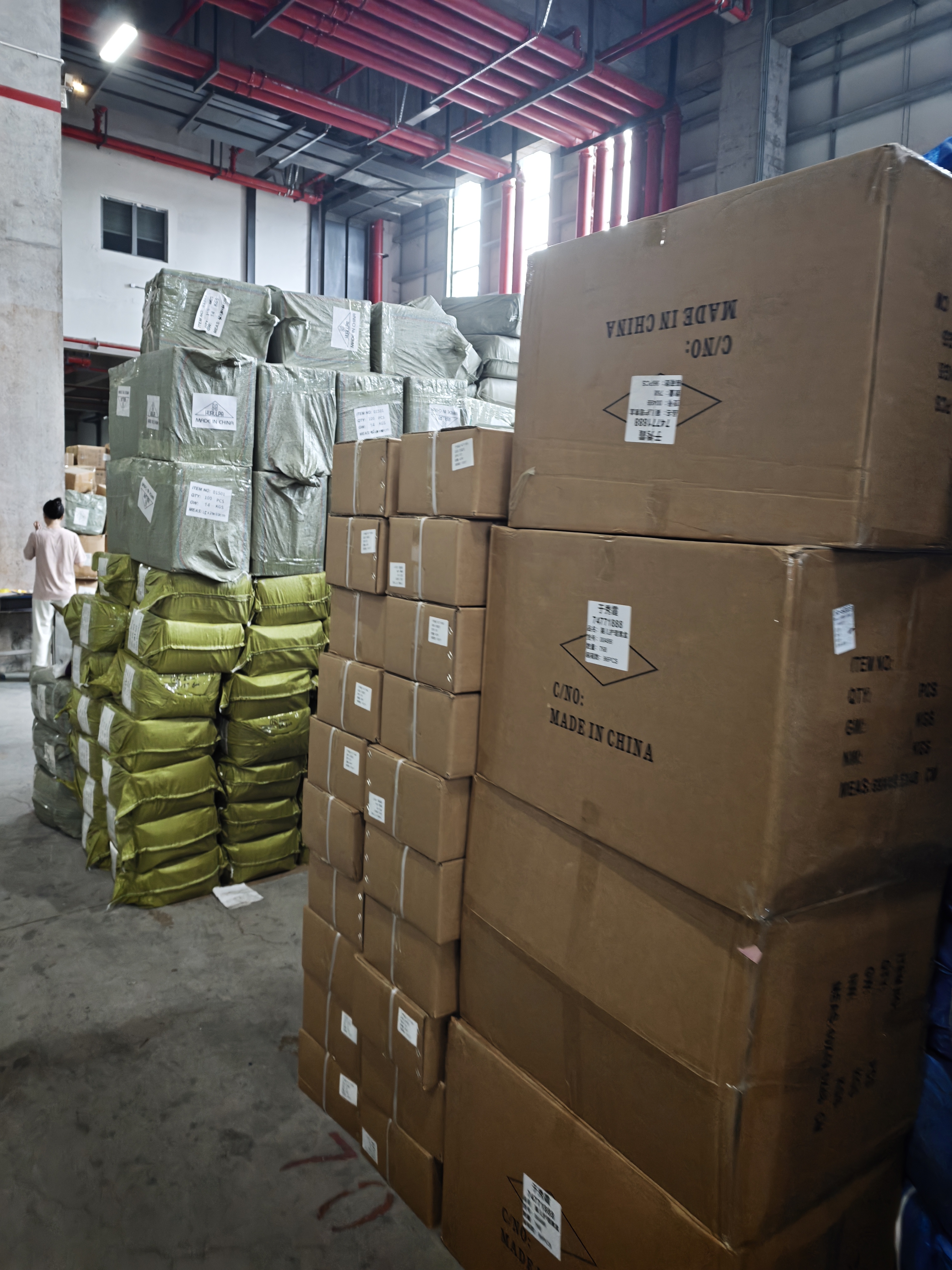 Real bulk goods handled through Chupu sourcing operations in Yiwu